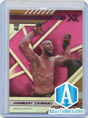 2021 Panini Chronicles UFC XR Pink Khamzat Chimaev #200 Rookie RC